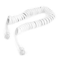 Cabo Telefone Nwt Pino Americano, 1.8 Metros, Espiral, Branco