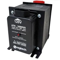 Autotransformador 3000va 2100w Com Protetor Térmico Rearmável Adaptador H Ragtech Ath3000 4476