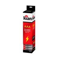 Pilha Palito Aaa Zinco Com 4 14247 Kian - 1.5 V