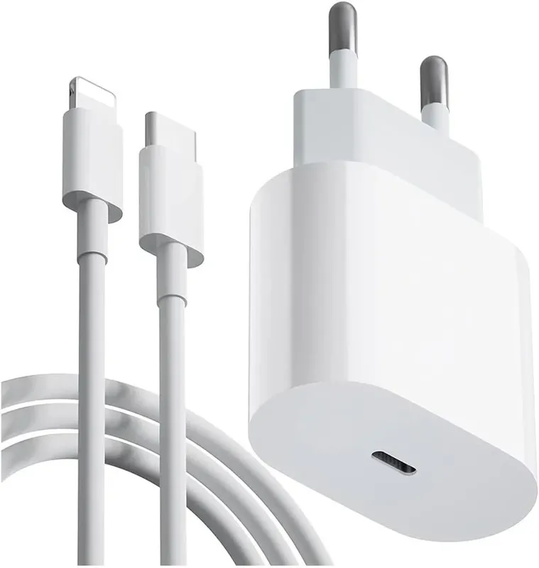 Carregador Turbo Cabo Usb-c-lightning + Fonte 30w Ultra Rapido Compatível Iphone Se X Xr 11 12 13 14 Fast Charge Basike