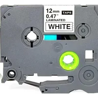 Fita Rotuladora Tze-231 Tzc 231 12mm Compatível Brother Branco E Preto