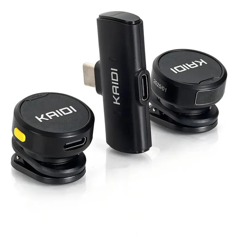 Microfone Lapela Kaidi Kmf4 Com Imã Anti Ruido Redondo