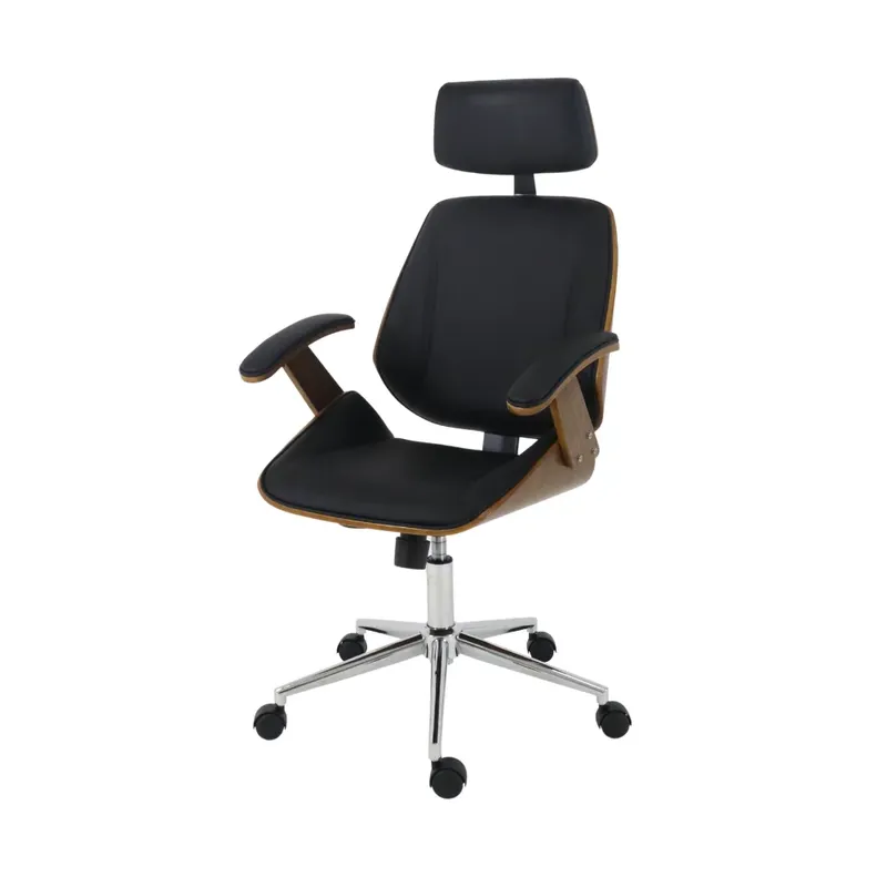 Cadeira De Escritorio Home Office Gamer Presidente Ergonômica Premium Luxo Lisboa Preta