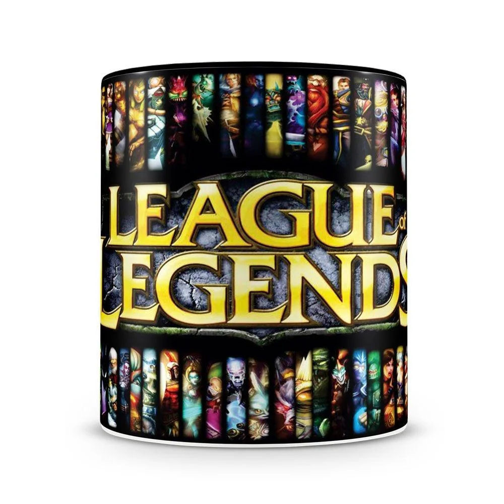 Caneca League Of Legends (Mod.3) 100% Preta
