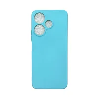 Capa Xiaomi Redmi 13 4g Silicone Aveludada Protege Câmera Colorida Capinha Anti Impacto Redmi 13 4g:turquesa