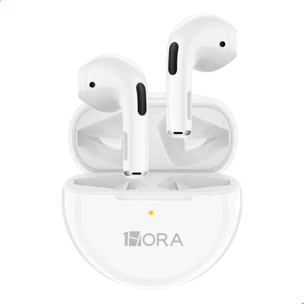 Fone De Ouvido Sem Fio Bluetooth Tws A8s Com Display 1hora Cor:branco