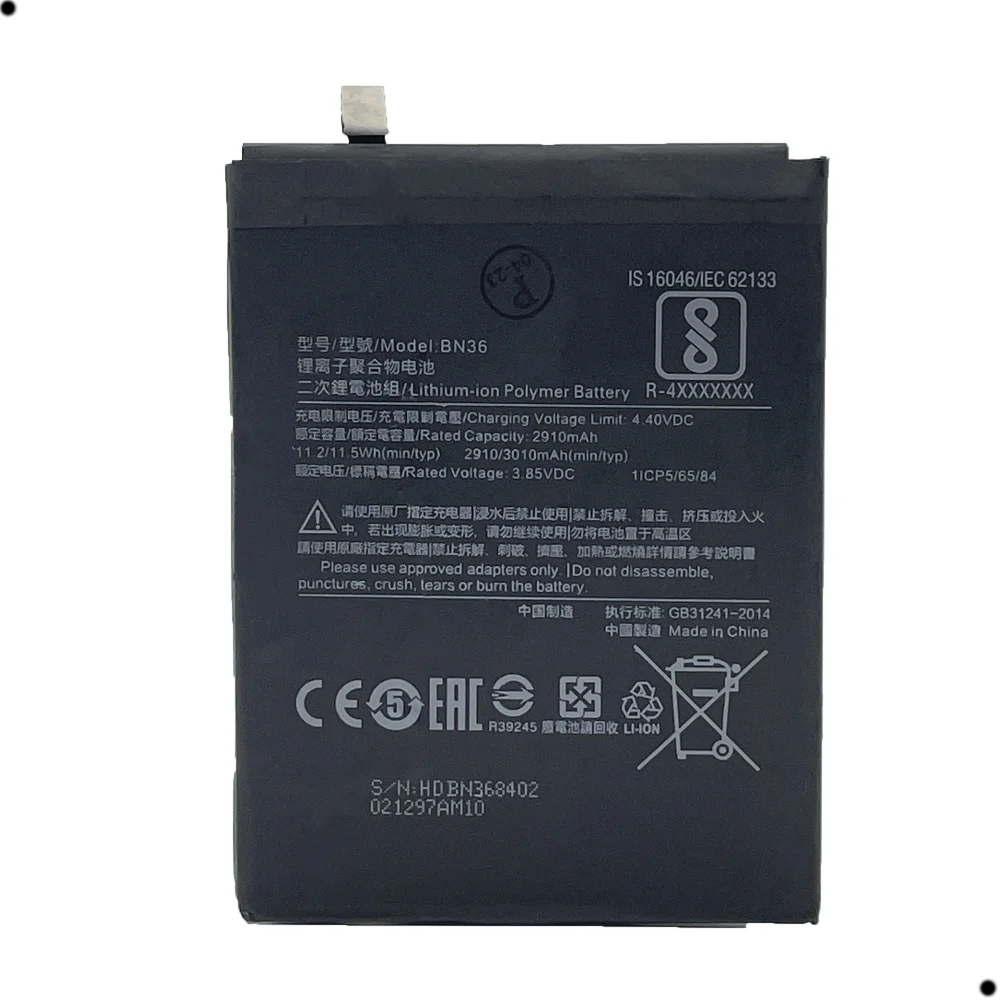 Bateria Bn36 Compativel Com Xiaomi Mi A2