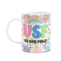 Caneca Divertida Vibes, Vá Ser Feliz