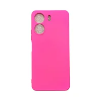 Capa Xiaomi Redmi 13c Silicone Aveludada Protege Câmera Colorida Capinha Anti Impacto Cor:pink