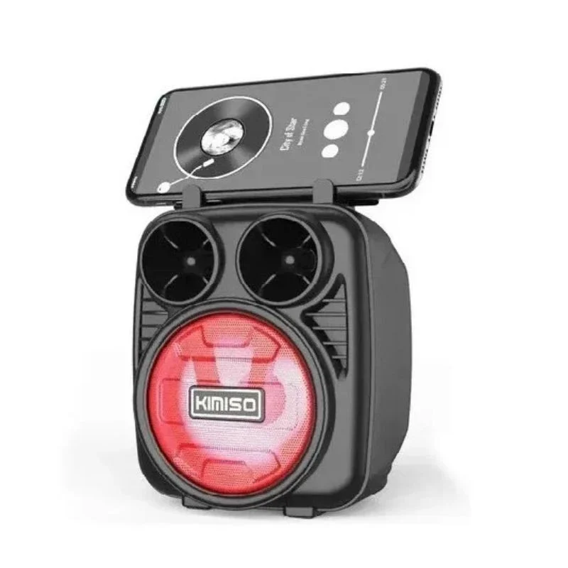 Caixa De Som Kimiso Bluetooth Preto 5w Portátil Fm Preto