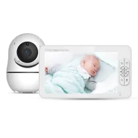 Babá Eletrônica Baby Monitor Tela 7 Pol. E Câmera Branco