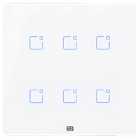 Interruptor Touch Inteligente Weg Home, Wifi+ RF 6 Botões, 10A, Branco