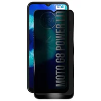 Película 3d Vidro Privacidade Anti Espião Para Moto G8 Power Lite