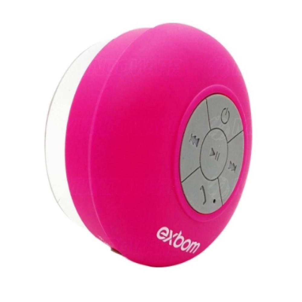 Mini Caixa Som Exbom, Bluetooth Resistente, Agua, Cs-a6bt - Rosa