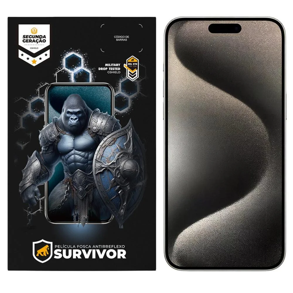 Película Para Iphone 15 Pro Max - Survivor Fosca - Gshield
