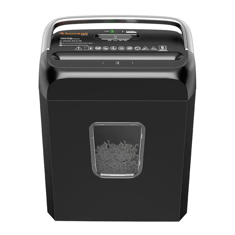 Fragmentador Papel Bonsaii 6F Corte Cruzado P4 13L Alça 220V