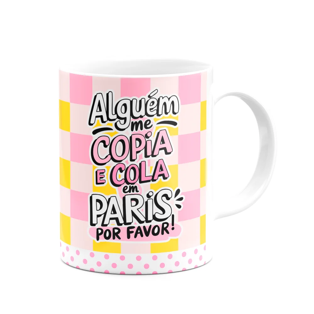 Caneca Divertida - Eu Que Lute - Copia E Cola - M2