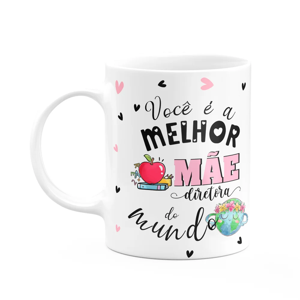 Caneca Maes E Profissoes Melhor Mae Diretora Do Mundo