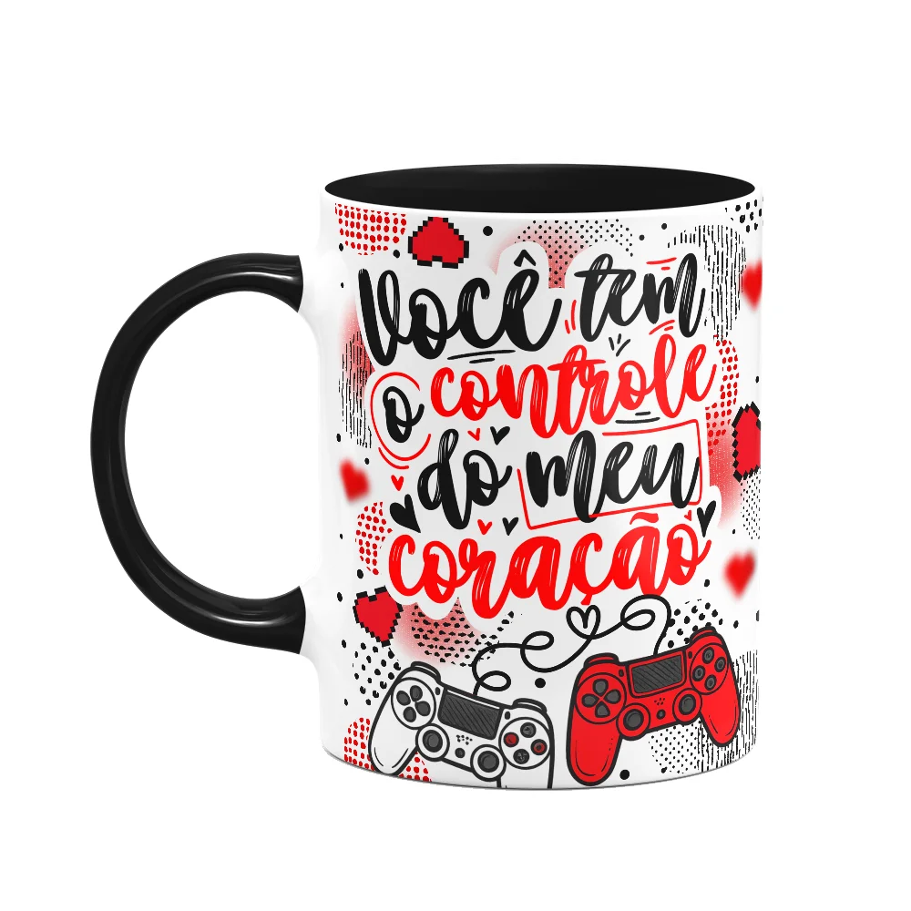 Caneca Gamer Namorados - Você Tem O Controle Do Meu Coração