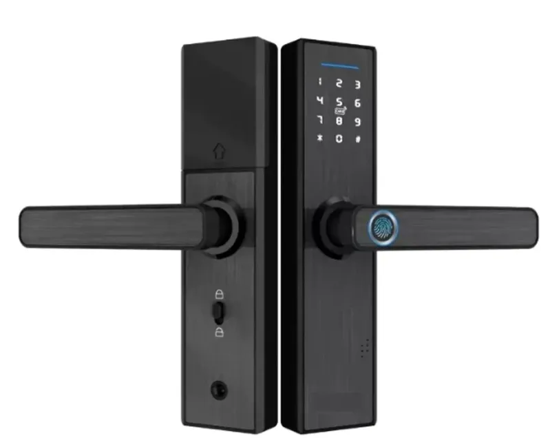 Fechadura Eletronica Biometria Digital Touch Cor Preto
