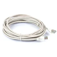 Cabo De Rede Patch Cord Cat5e Montado Branco - 20 Metros