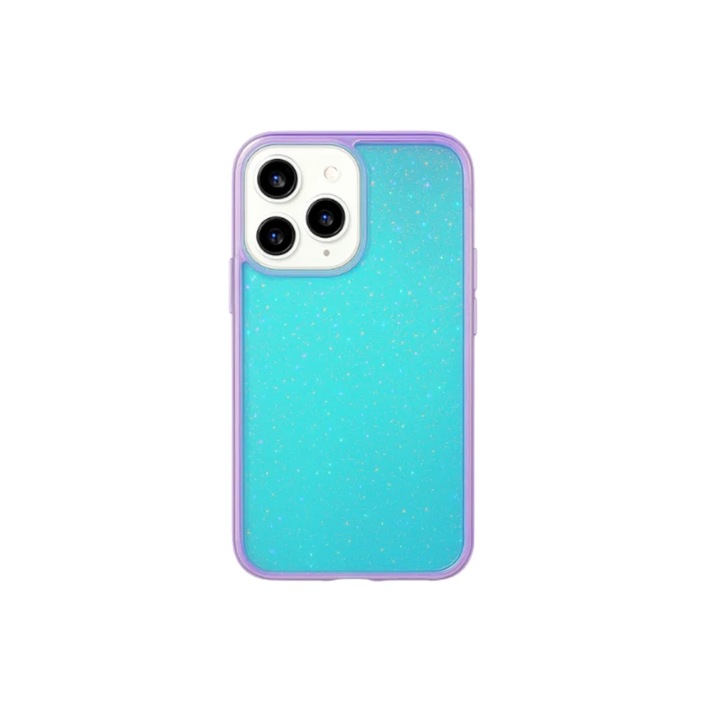 Capa Brilho Hologáfica Furta Cor Roxo - Iphone 13 Pro Max