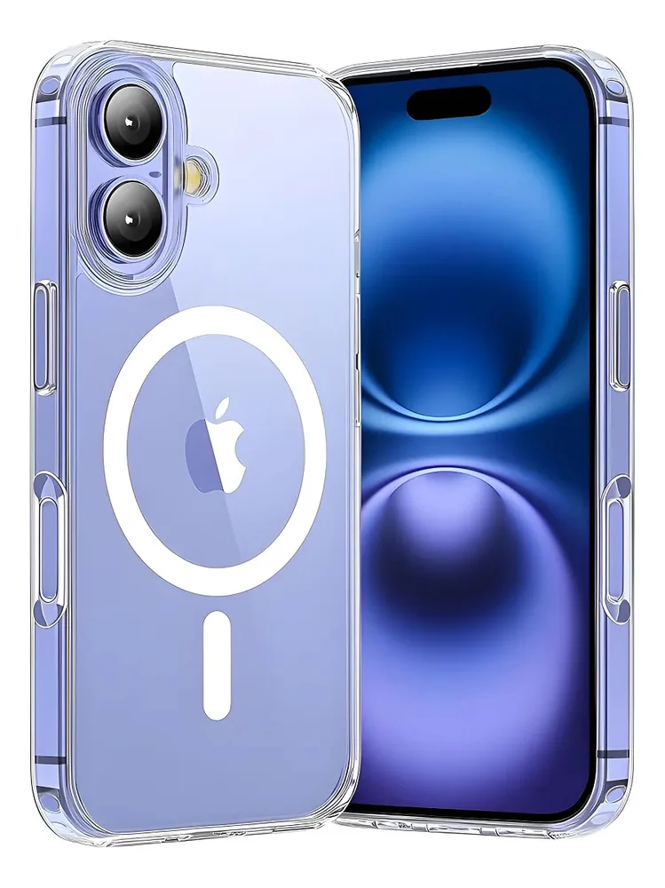 Capa Capinha Magnética Premium Para Iphone 17 Transparente