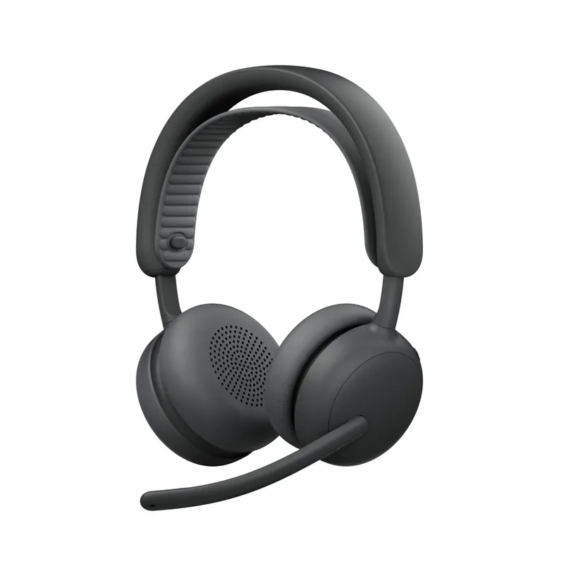 Headset Sem Fio Logitech Zone Wireless 2 ES com Microfone Flip-to-mute, Cancelamento de ruído, Conexão Bluetooth, Grafite - 981-001504