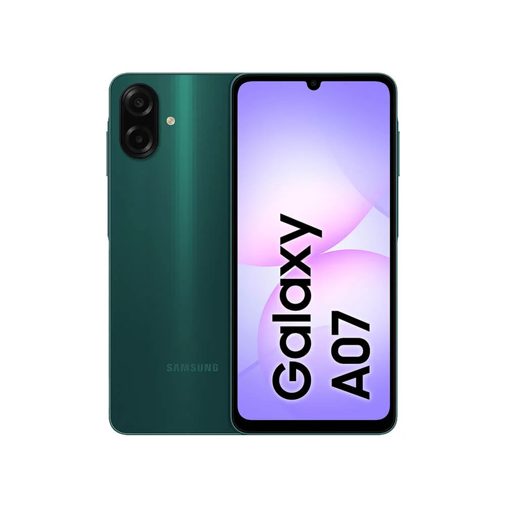 Smartphone Samsung Galaxy A07 128GB, 4GB, Câmera 50mp, Tela 6.7”, Proteção Ip54, Processador 6nm, Verde