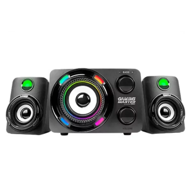 Subwoofer Gamer K-mex, 9.9W RMS, 2.1, Estéreo, LED Multicolor - Ss-9800