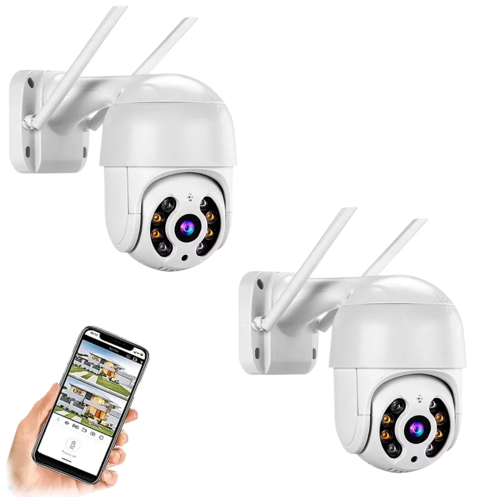 Câmera Ip A8 Infravermelho Prova D'água Externa Wifi Câmera De Segurança Externa Interna Visão Noturna Ip Ptz