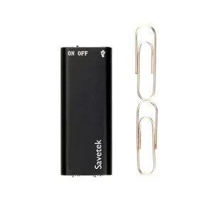 Mini Gravador Ativado por voz Super Pequeno 16 Gb Savetek