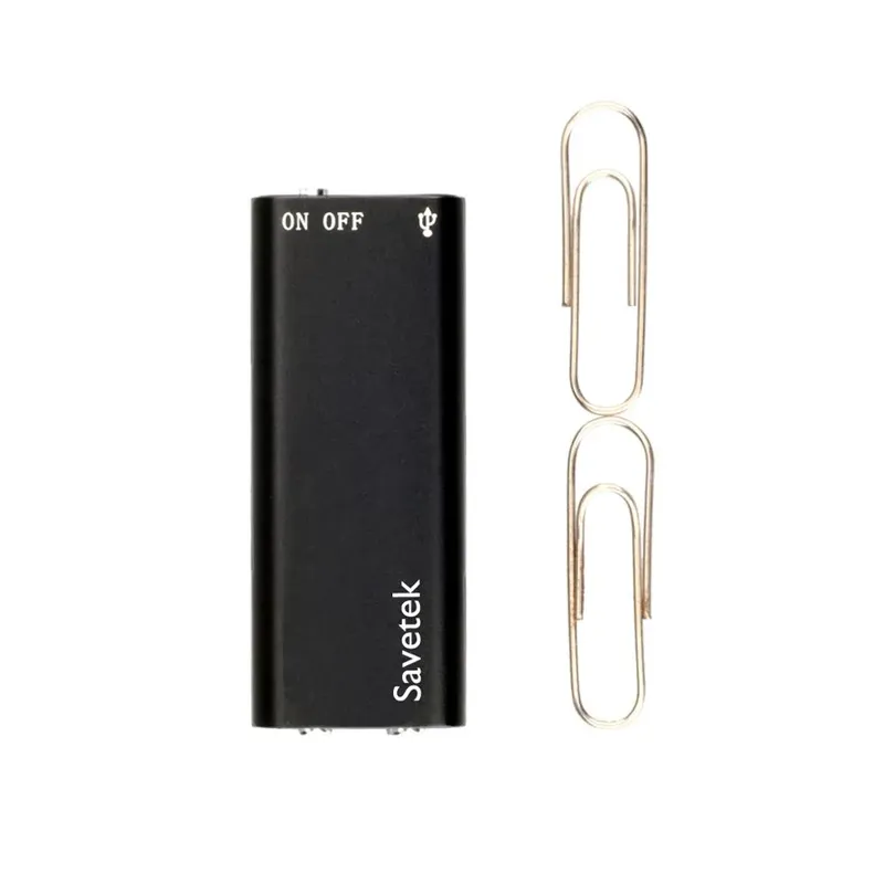 Mini Gravador Ativado por voz Super Pequeno 16 Gb Savetek