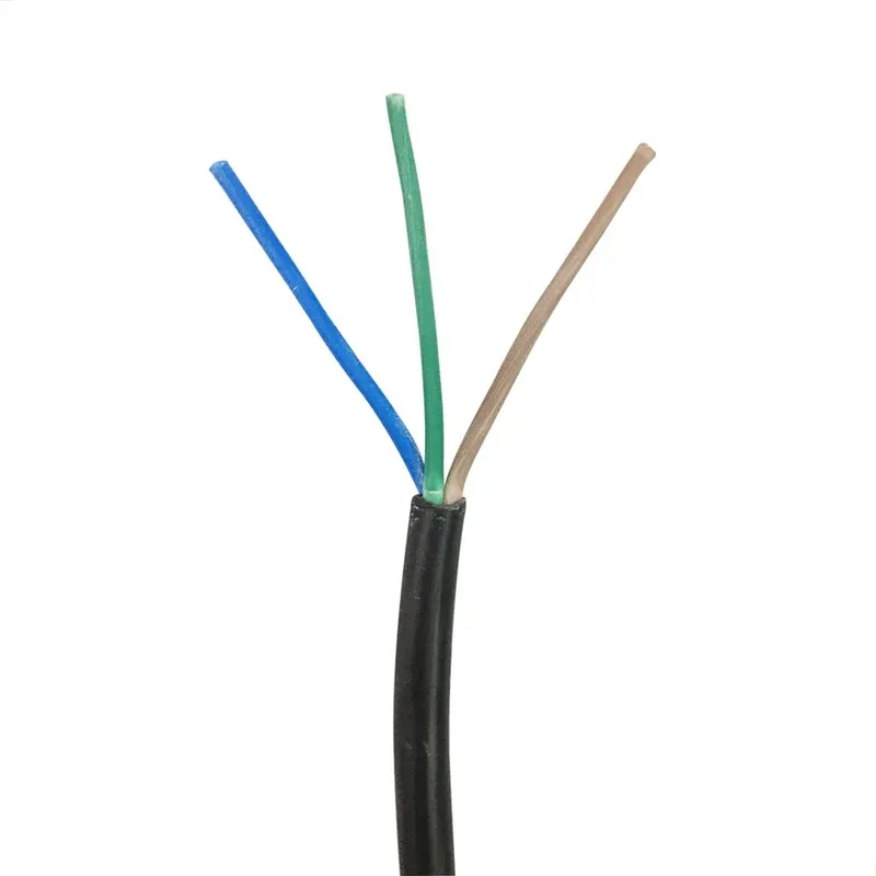 Cabo Pp 3x1,50 Mm Elétrico Flexível Preto - 5 Metros