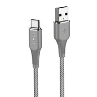 Cabo Usb-a Para Usb C Pisen Macho Máx 12w 1metro Cinza