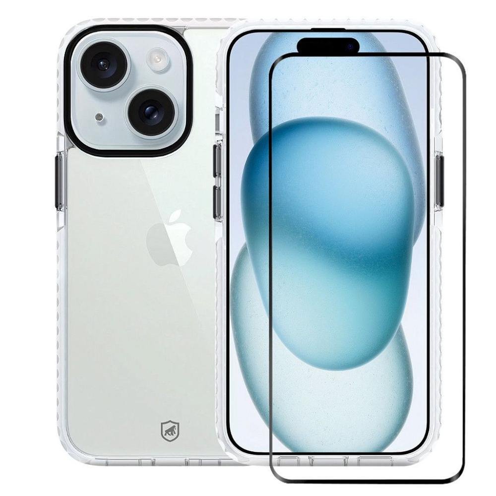 Kit Capa Urus Branca E Película Ultra Safe Para Iphone 15 - Gshield