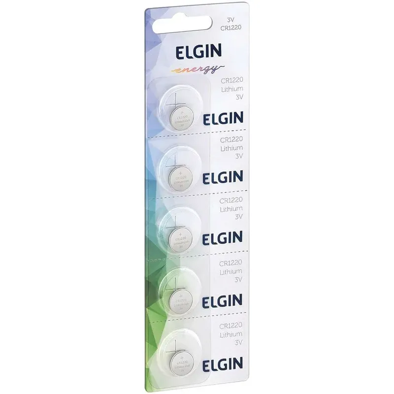 Bateria Pilha Elgin Botão 3v Lithium - Cr1220 - Elgin