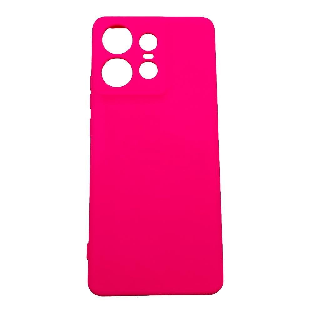 Capinha Capa Compatível Com Motorola Edge 50 Pro Xt2403 Tela 6.7 Case Aveludada Interior Pink