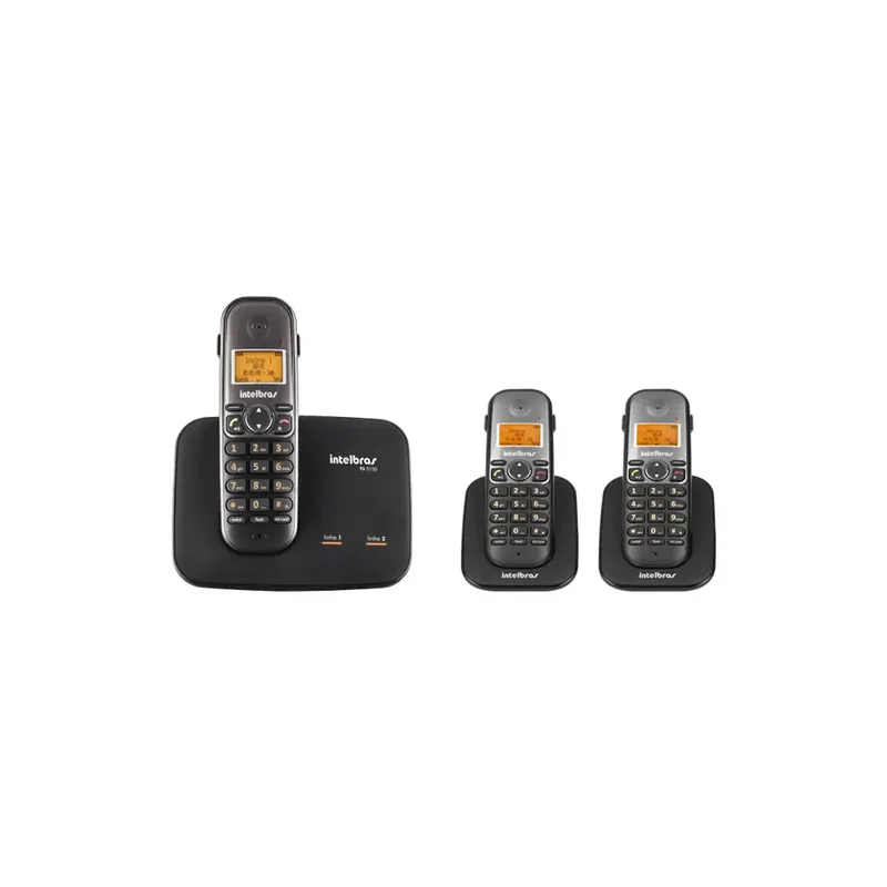 Kit Telefone 2 Linhas Ts 5150 + 3 Ramais Ts 5121 Intelbras