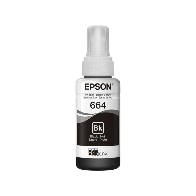 Garrafa de Tinta Epson T664120 Preto