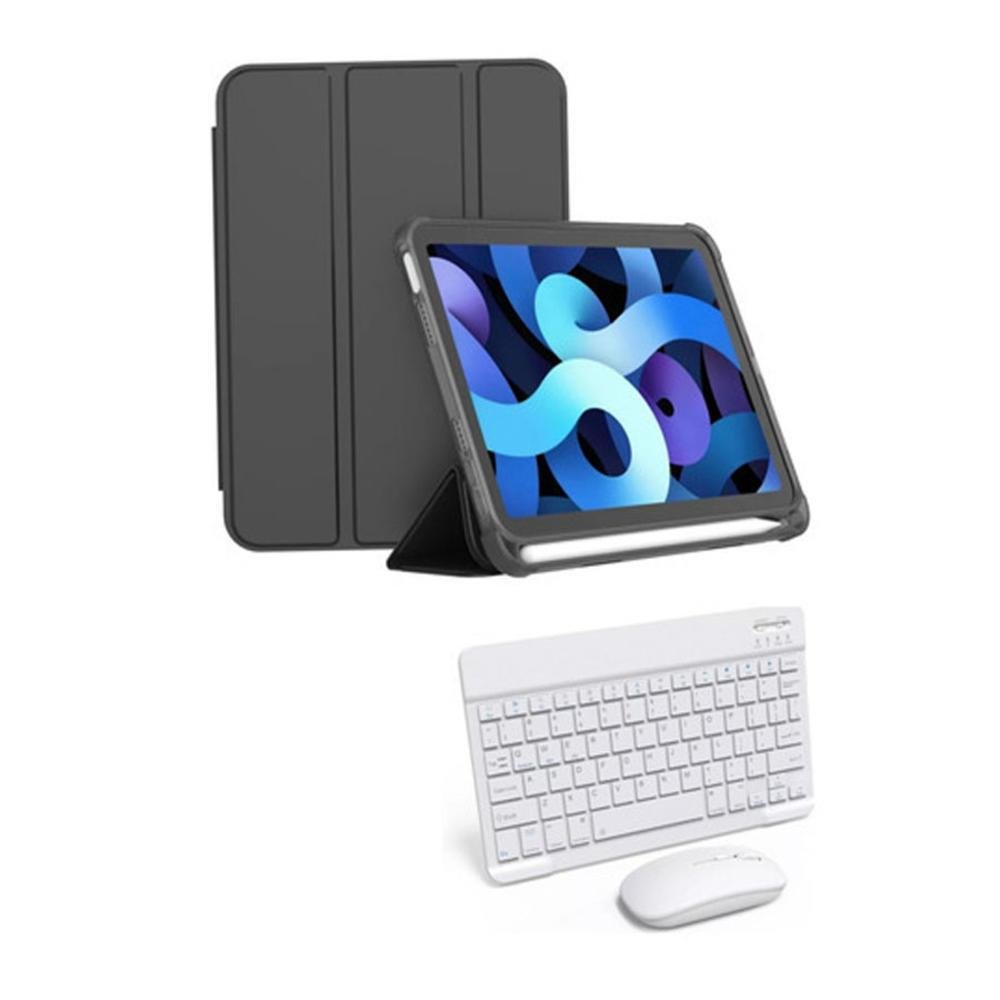 Capa Smart Com Espaço P Caneta Com Teclado+mouse P Ipad 10
