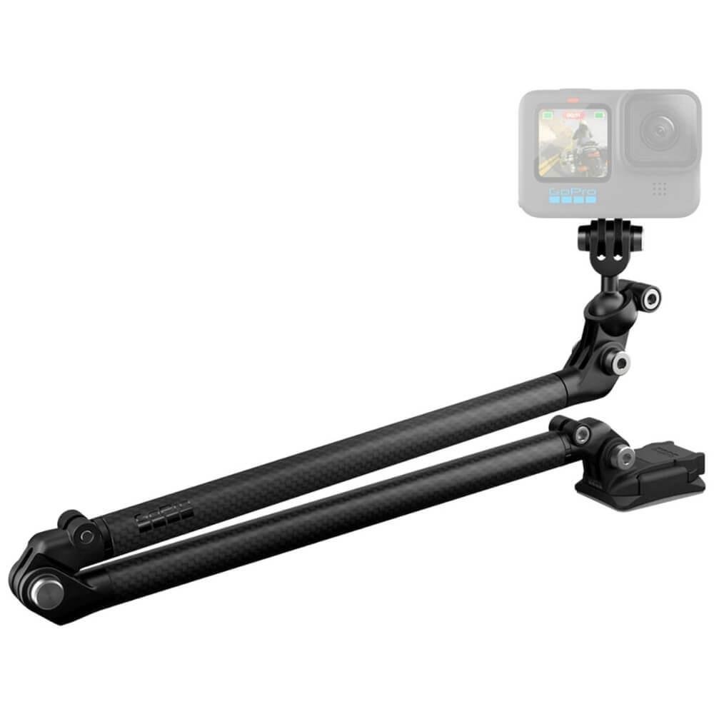 Suporte Gopro Boom + Adesivos Curvo E Reto - Preto - Unissex - Único