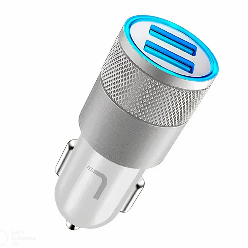 Carregador Veicular Rápido 2 Entradas Usb 2.0a Leve-me