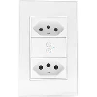 Tomada Inteligente Zigbee Dupla Branca Compativel Com Google Home Siri Tuya E Smart Home - Novadigital