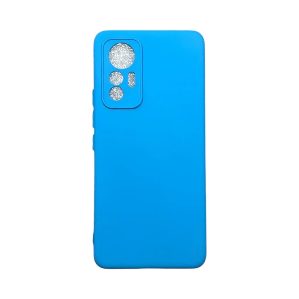 Capa Xiaomi Mi 12 Lite 5g Silicone Aveludada Protege Câmera Colorida Capinha Anti Impacto Mi 12 Lite:azul Céu