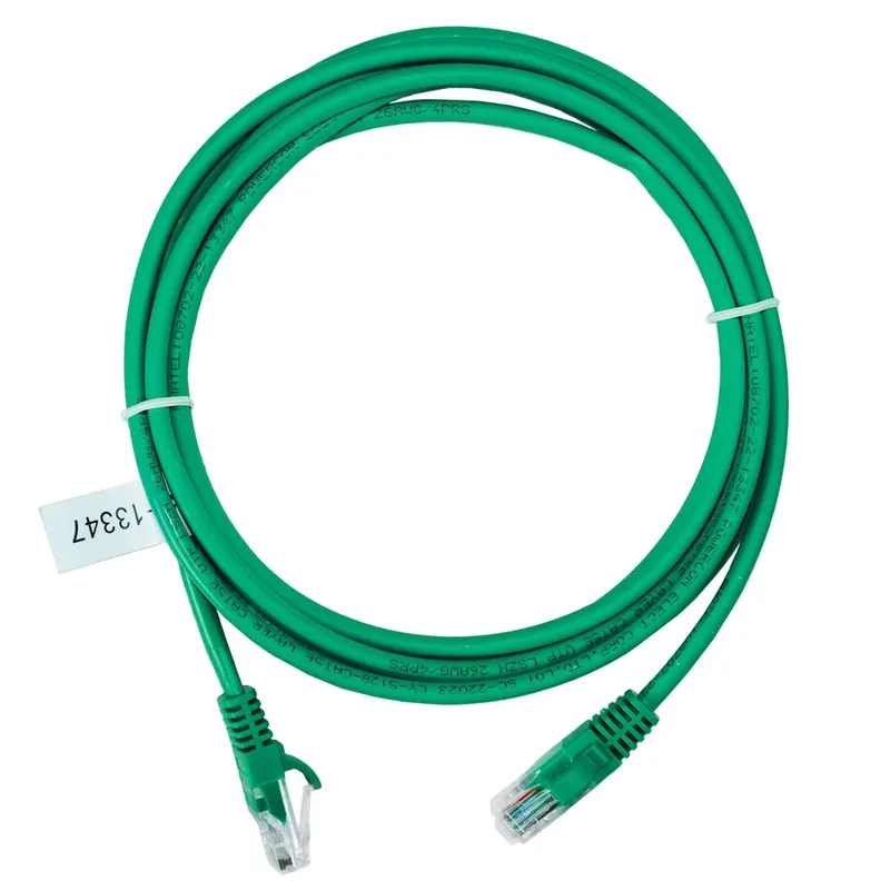 Cabo de Rede Cat5e de 2,50 Metros Verde Fabricado em Cobre Para Melhor Velocidade Homologado Anatel