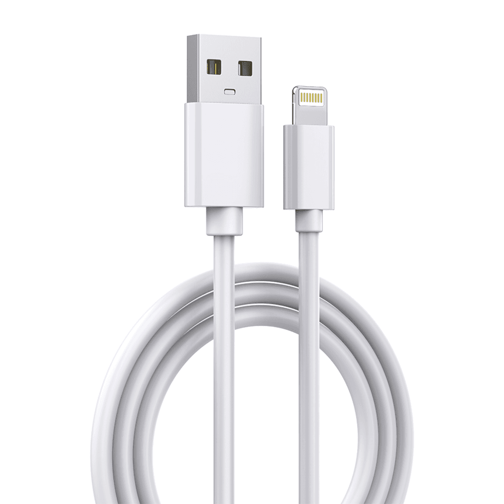 Cabo Celular Tpe+pvc Tipo Iphone 1 Mt Branco Appacs