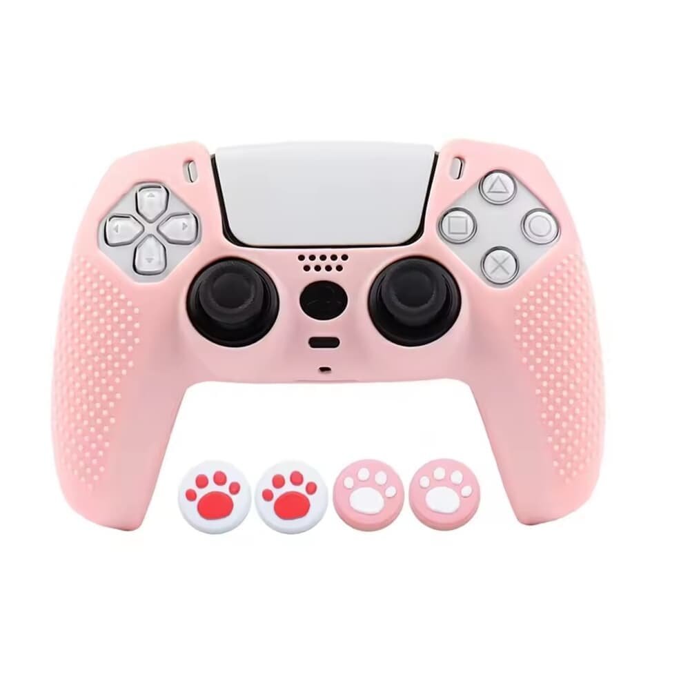 Capa Controle Dualsense Ps5 Rosa Pastel Antiderrapante