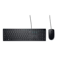 Teclado e Mouse Dell KM300C, USB, ABNT2, Com Teclado Numérico, Teclas Multimídias, Preto - 580-BCZQ