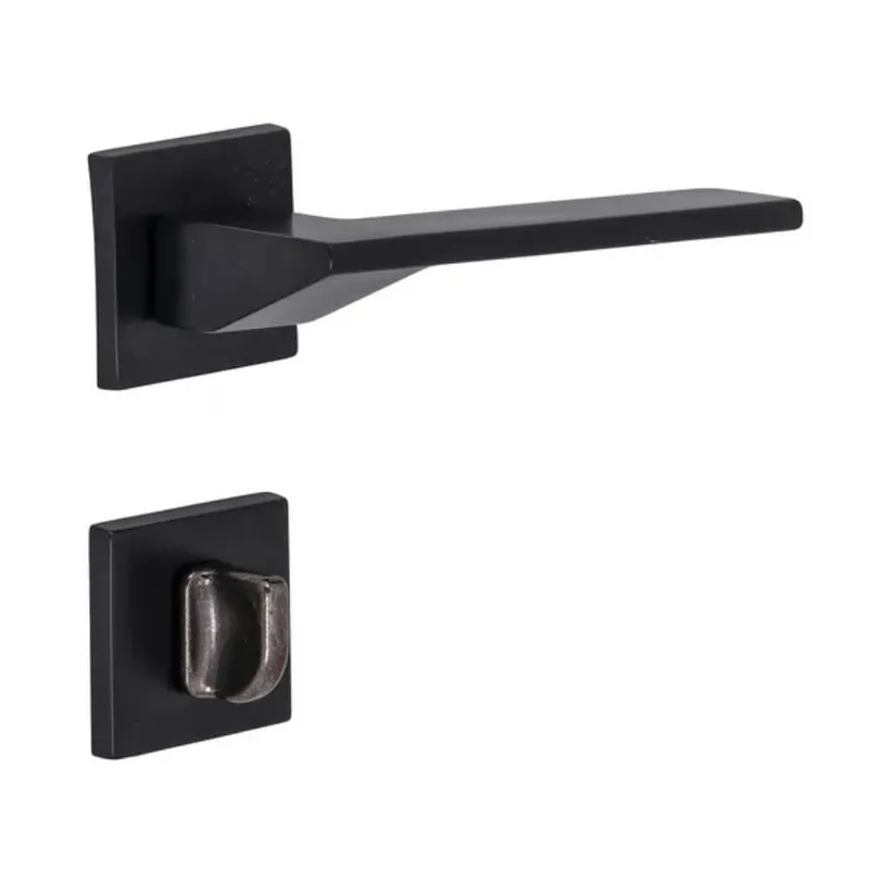 Fechadura Banheiro Mz440 St2 R205 55mm Roseta Cromado Squadro Design Papaiz